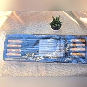 Vintage Wooden Skewers made in Taiwan, New In Package